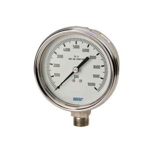 Wika Instrument 2.5" Type 233.54 2,000PSI Gauge - 1/4" NPT LM Stainless Steel 9831970